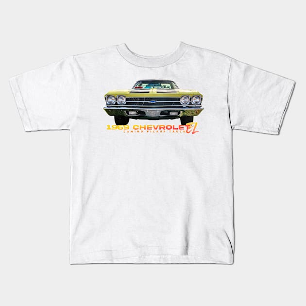 1969 Chevrolet El Camino Pickup Truck Kids T-Shirt by Gestalt Imagery